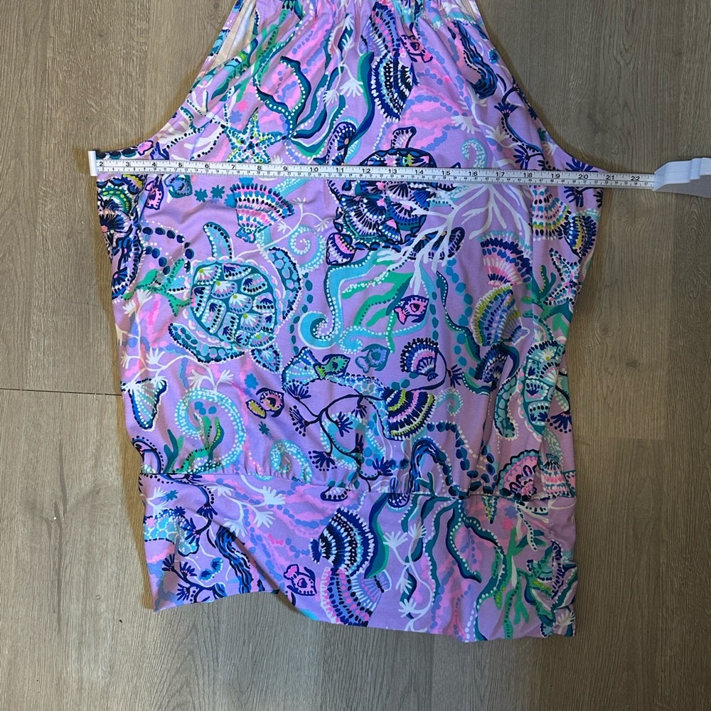 Lilly Pulitzer Women's Purple and Blue Top.